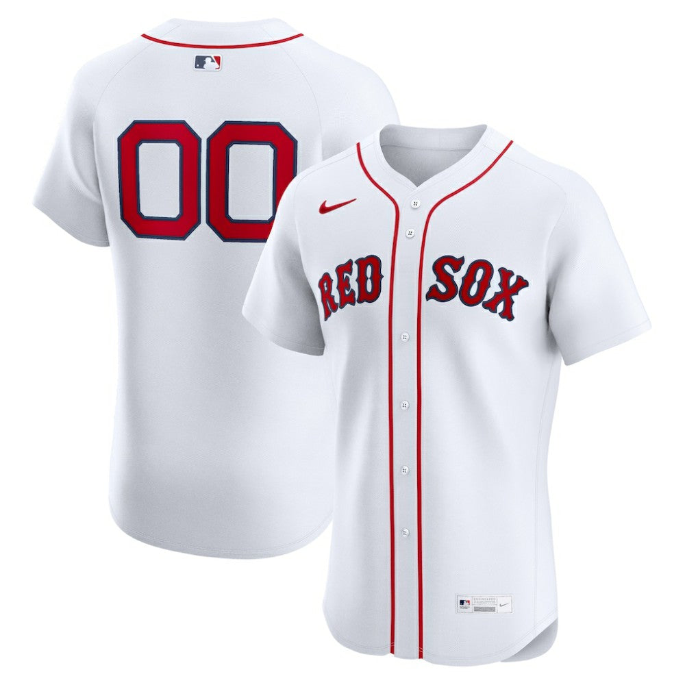 Boston Red Sox Nike Home Elite Custom Jersey - White - Nike Discount