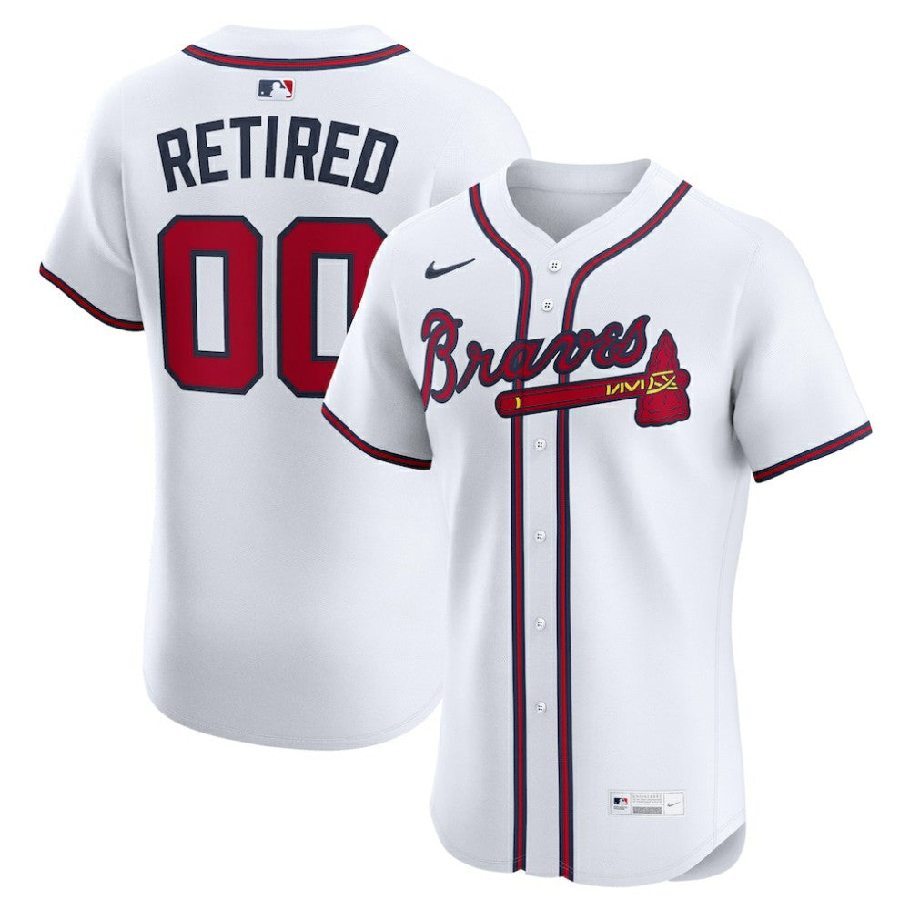 Atlanta Braves Nike  Home Elite Pick-A-Player Retired Roster Jersey - White - Nike Discount