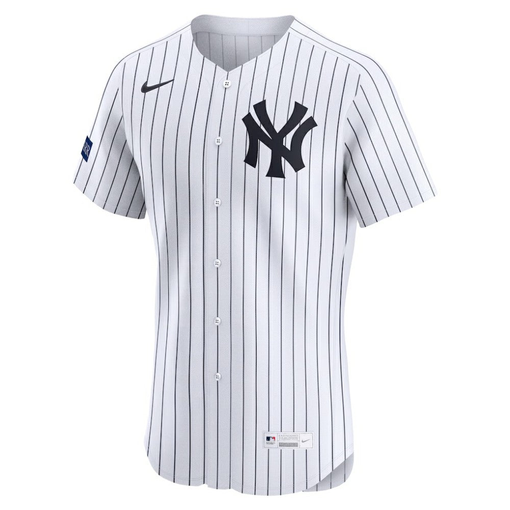 New York Yankees Nike Home Elite Sponsor Patch Pick-A-Player Retired Roster Jersey - White - Nike on Sale