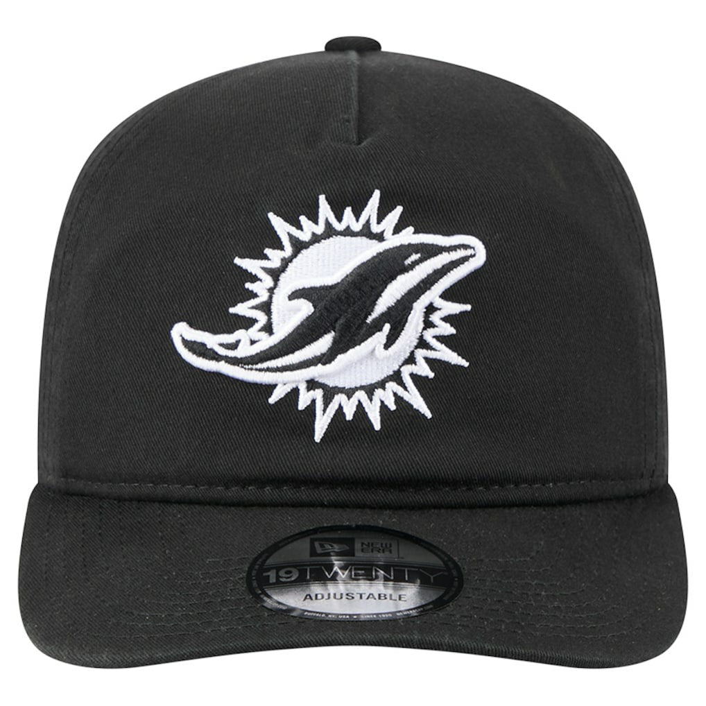 Miami Dolphins New Era 19TWENTY Adjustable Hat Black/White