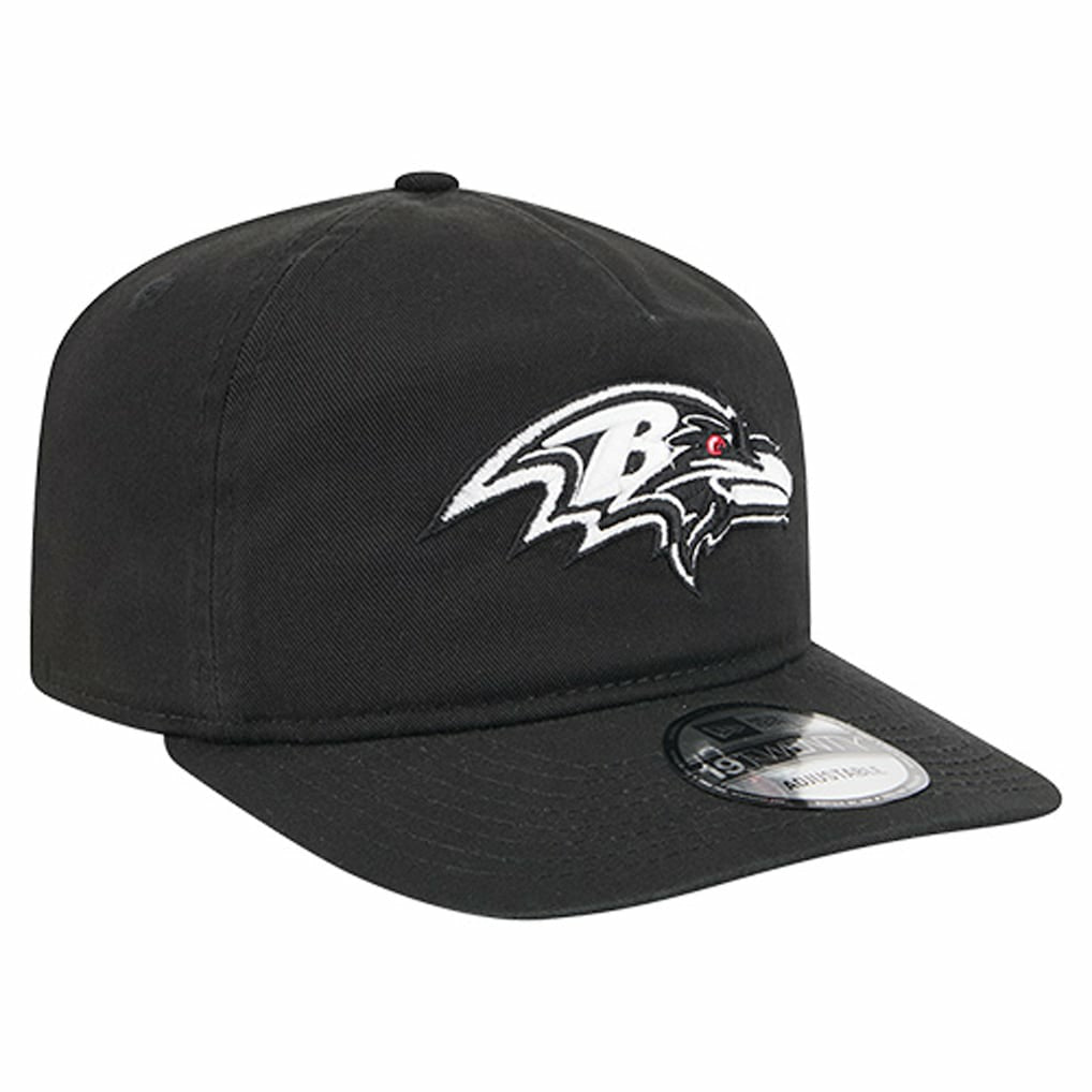 Baltimore Ravens New Era 19TWENTY Adjustable Hat Black/White