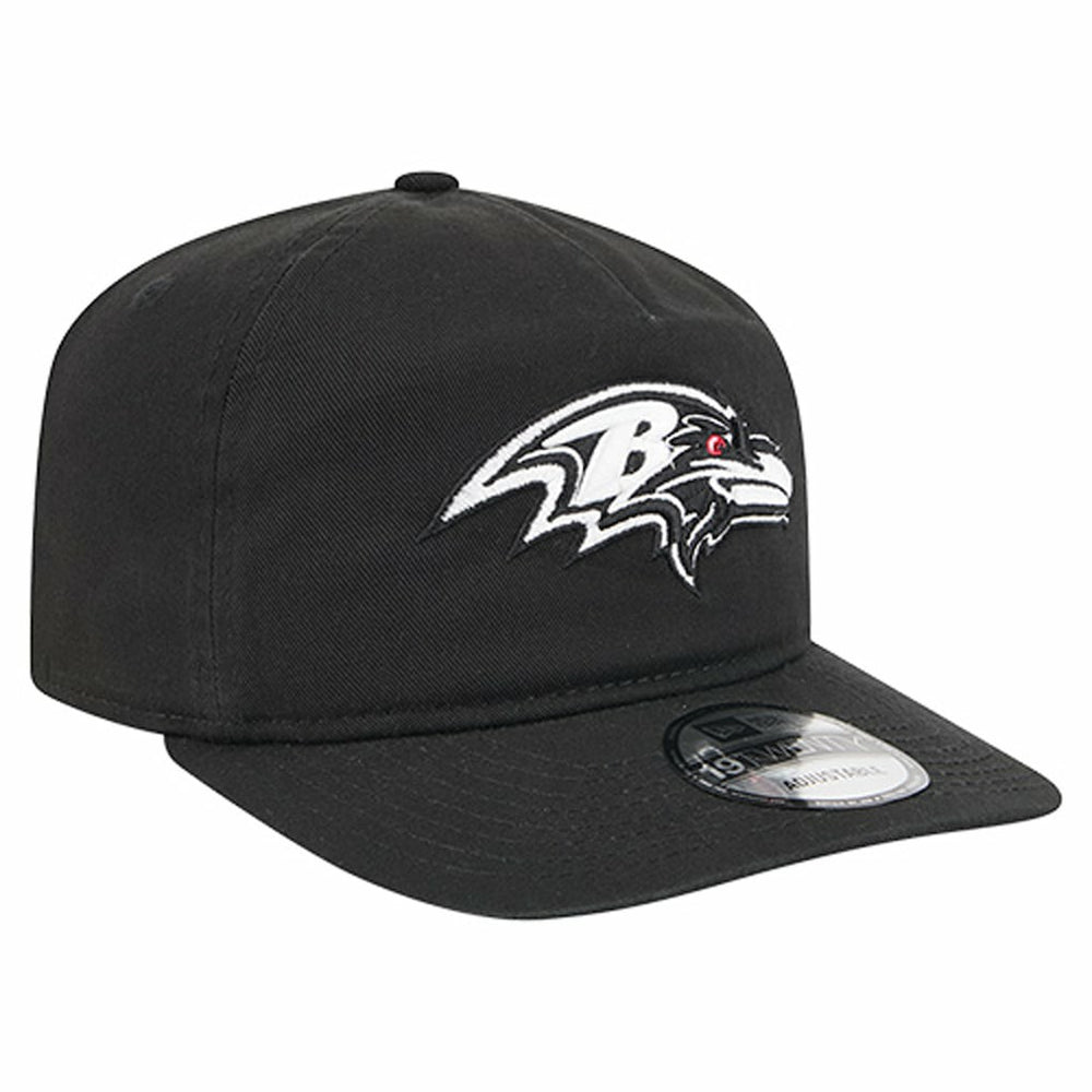 Baltimore Ravens New Era 19TWENTY Adjustable Hat Black/White