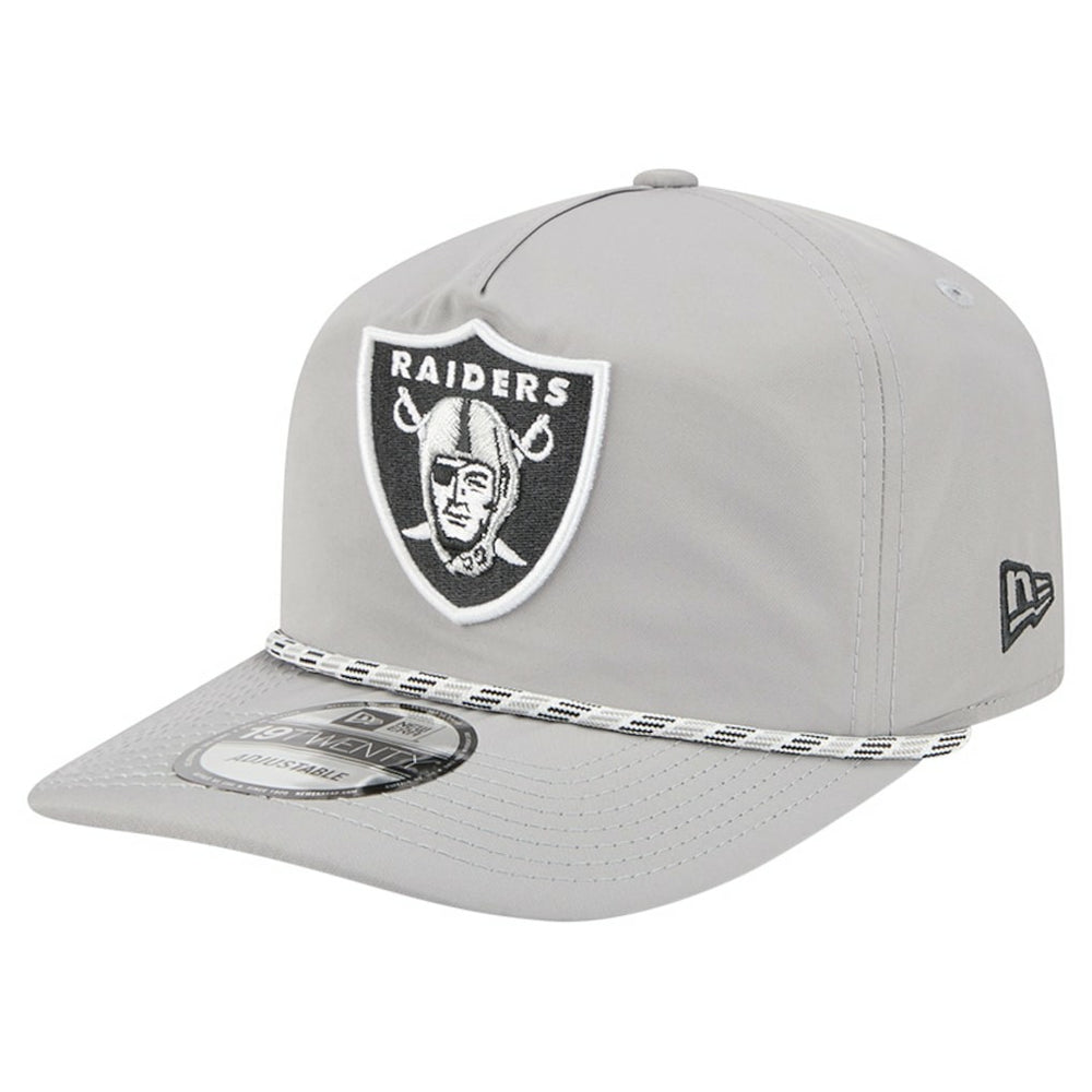 Las Vegas Raiders New Era Rope 19TWENTY Hat Silver