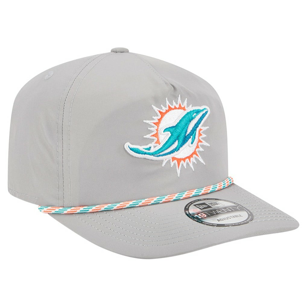Miami Dolphins New Era Rope 19TWENTY Hat Gray