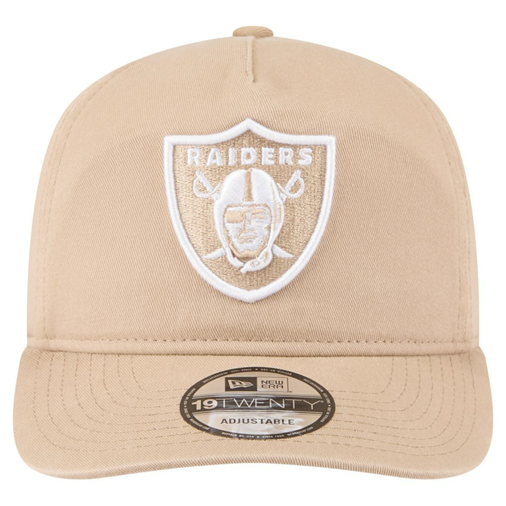 Las Vegas Raiders New Era 19TWENTY Adjustable Hat Tan