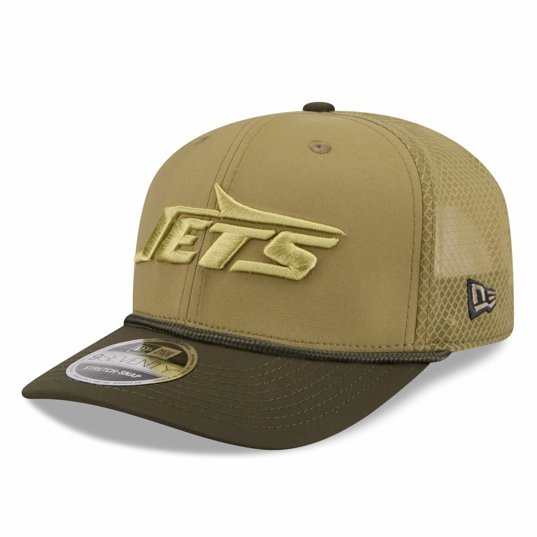 New York Jets New Era 2025 Salute to Service 9SEVENTY Adjustable Hat Green