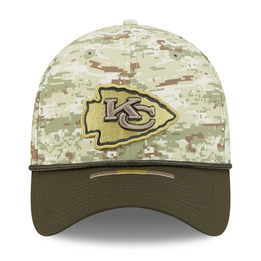 Kansas City Chiefs New Era 2025 Salute to Service 39THIRTY Flex Hat Camo