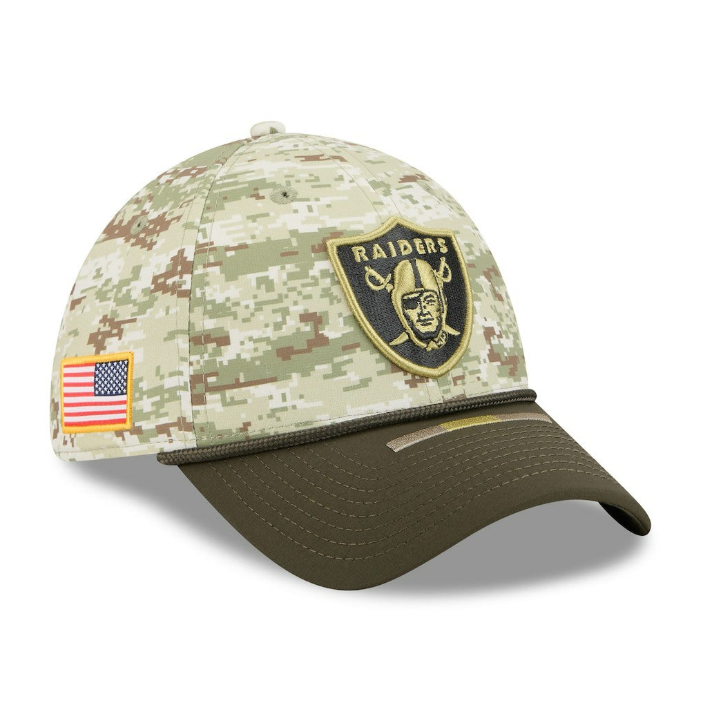 Las Vegas Raiders New Era 2025 Salute to Service 39THIRTY Flex Hat Camo