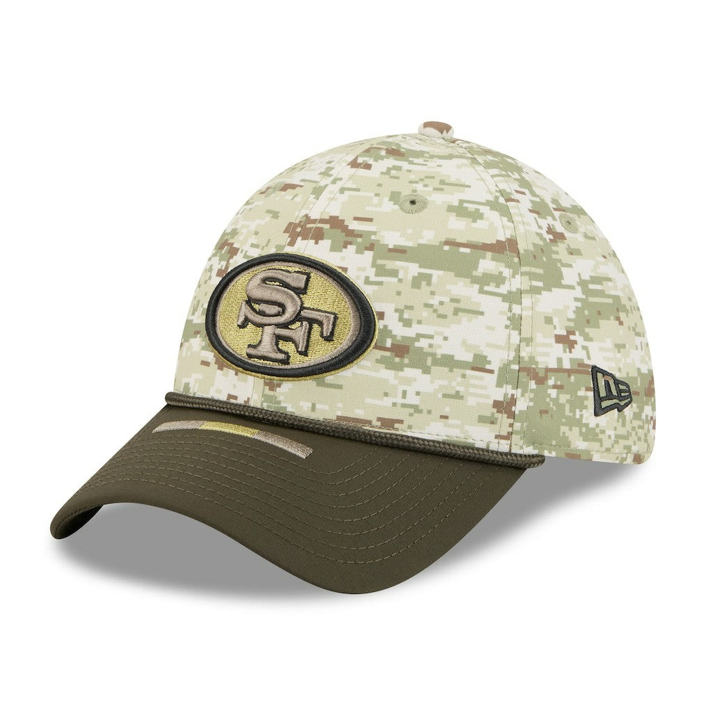 San Francisco 49ers New Era 2025 Salute to Service 39THIRTY Flex Hat Camo