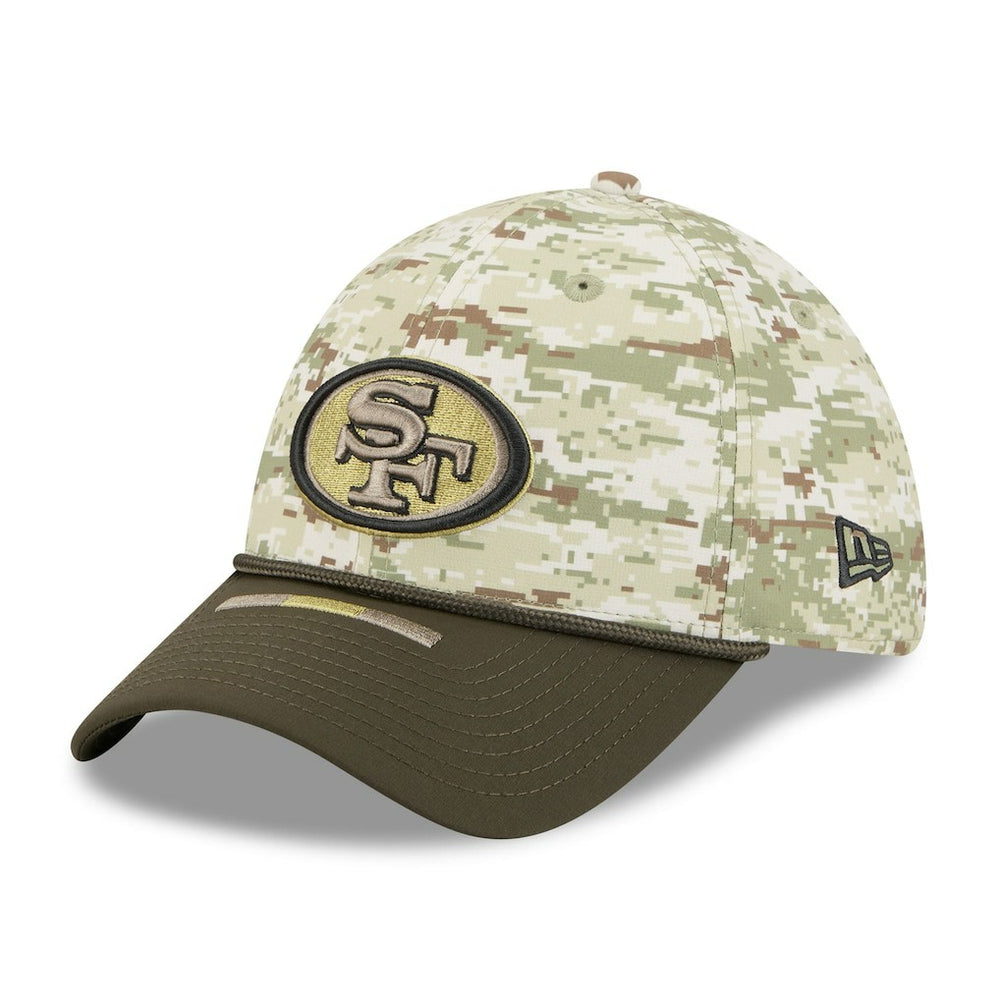 San Francisco 49ers New Era 2025 Salute to Service 39THIRTY Flex Hat Camo