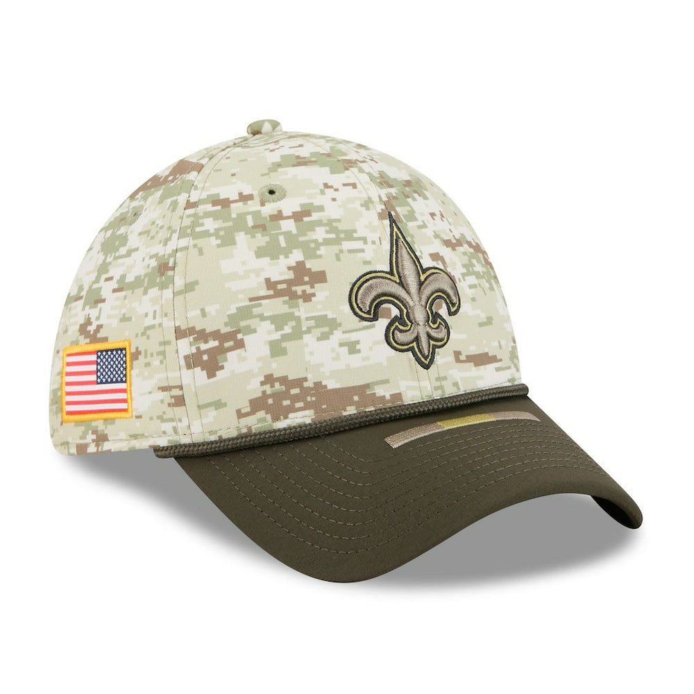 New Orleans Saints New Era 2025 Salute to Service 39THIRTY Flex Hat Camo