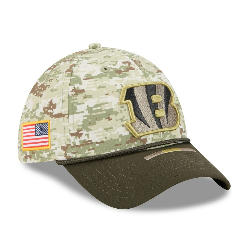 Cincinnati Bengals New Era 2025 Salute to Service 39THIRTY Flex Hat Camo