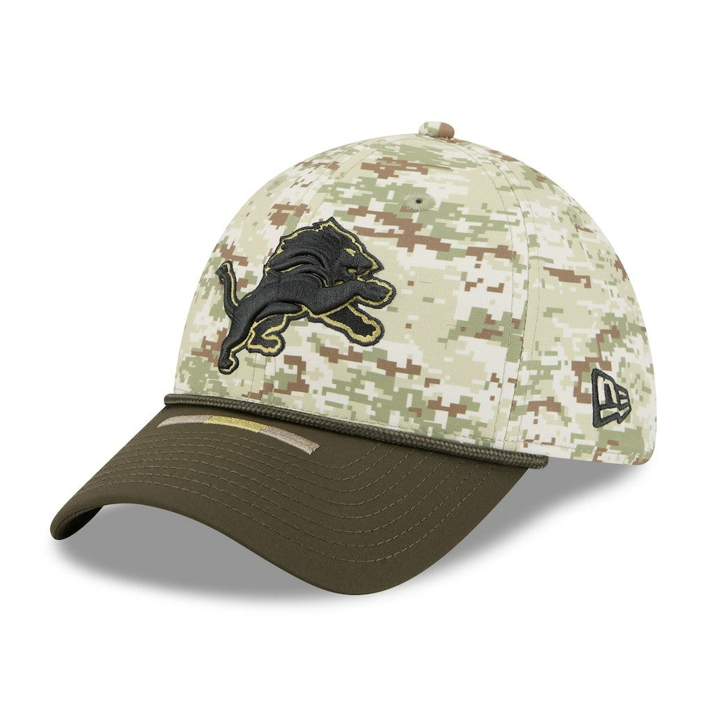 Detroit Lions New Era 2025 Salute to Service 39THIRTY Flex Hat Camo