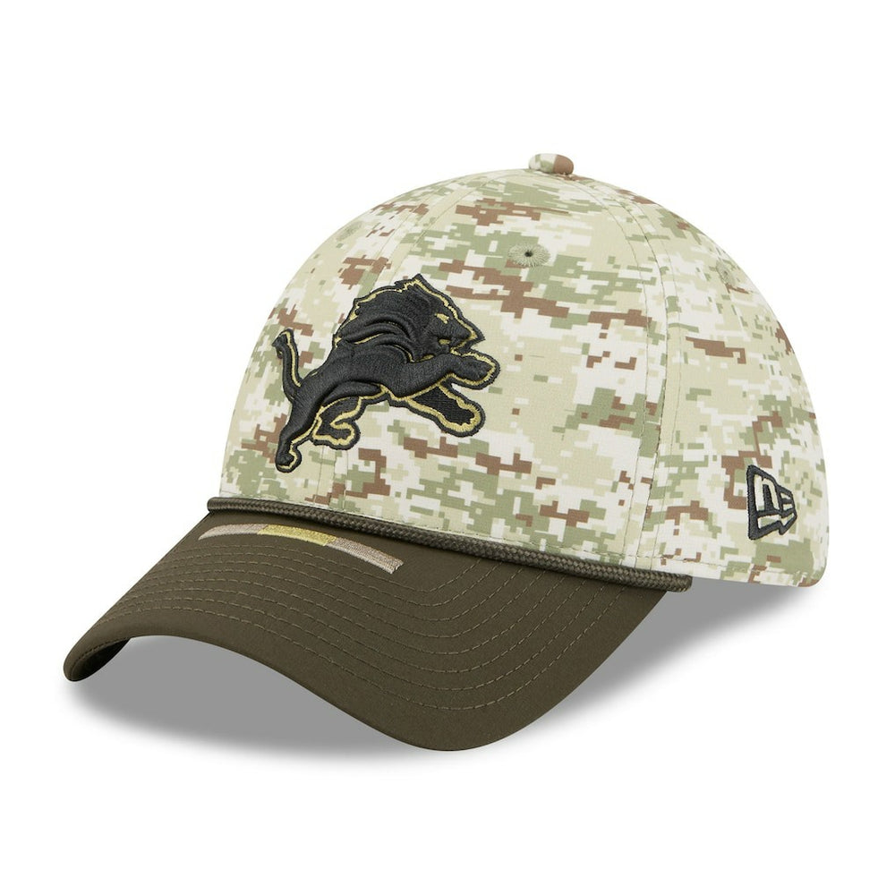 Detroit Lions New Era 2025 Salute to Service 39THIRTY Flex Hat Camo