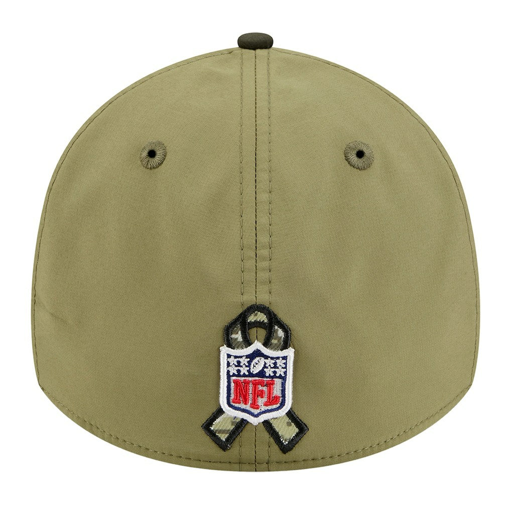 Miami Dolphins New Era 2025 Salute to Service 39THIRTY Flex Hat Green