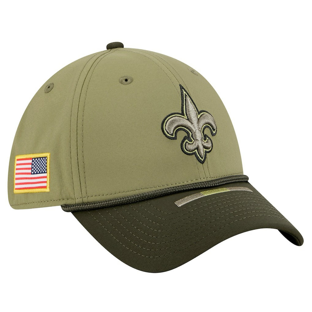 New Orleans Saints New Era 2025 Salute to Service 39THIRTY Flex Hat Green