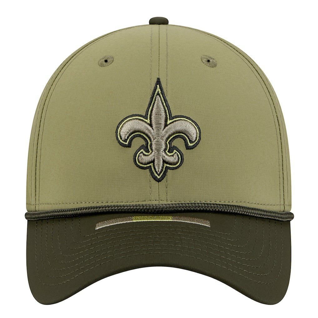 New Orleans Saints New Era 2025 Salute to Service 39THIRTY Flex Hat Green