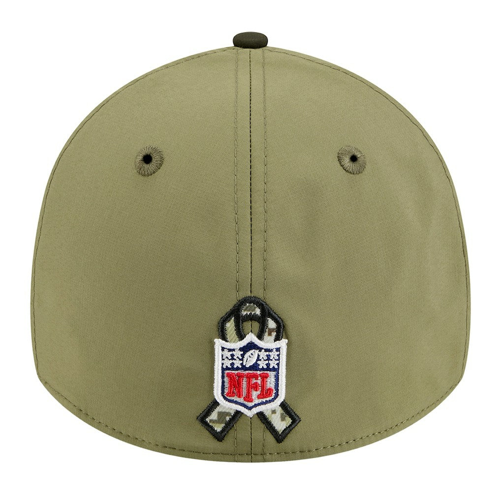 New Orleans Saints New Era 2025 Salute to Service 39THIRTY Flex Hat Green
