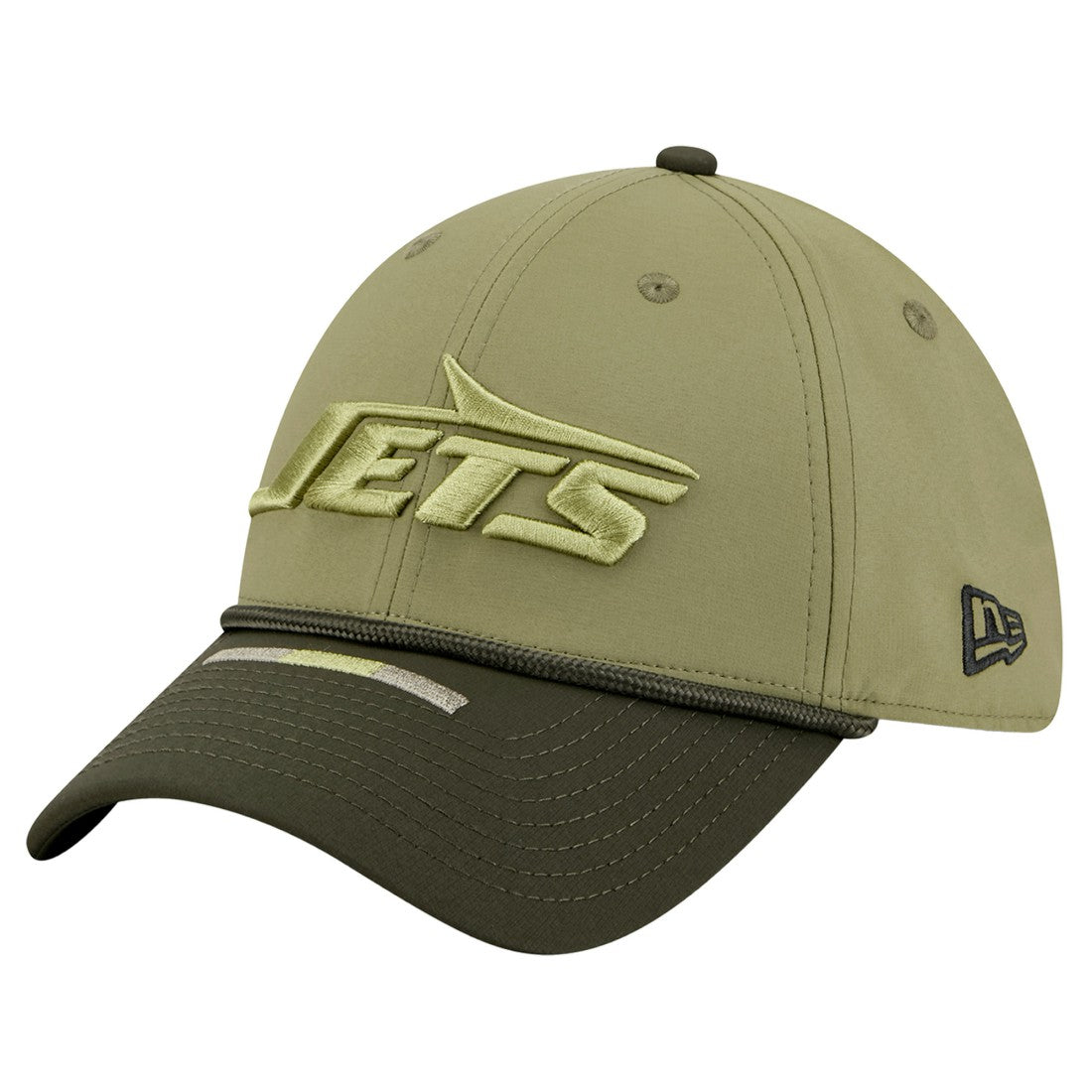 New York Jets New Era 2025 Salute to Service 39THIRTY Flex Hat Green