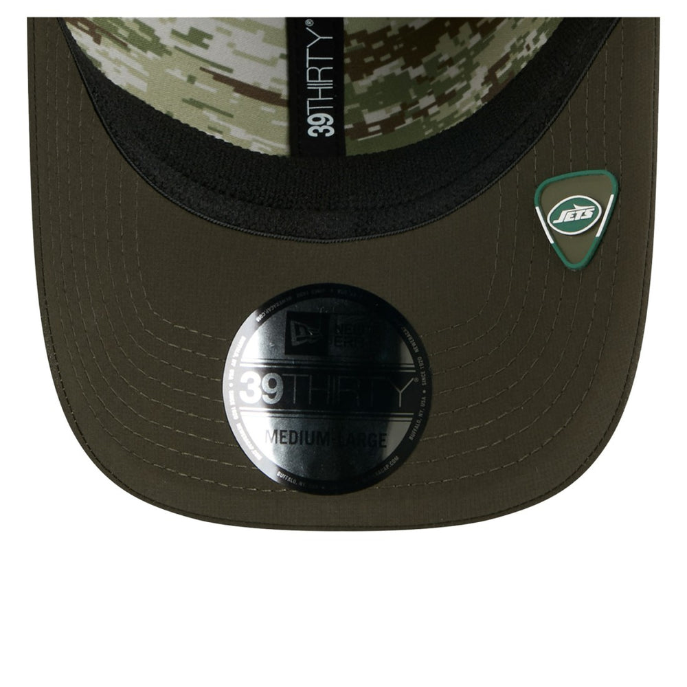 New York Jets New Era 2025 Salute to Service 39THIRTY Flex Hat Green