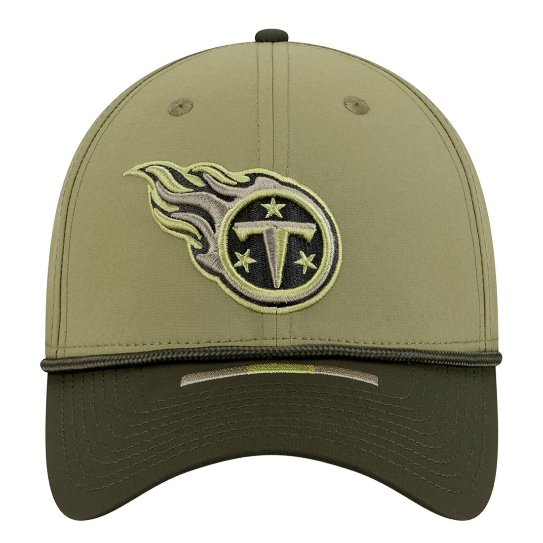 Tennessee Titans New Era 2025 Salute to Service 39THIRTY Flex Hat Green