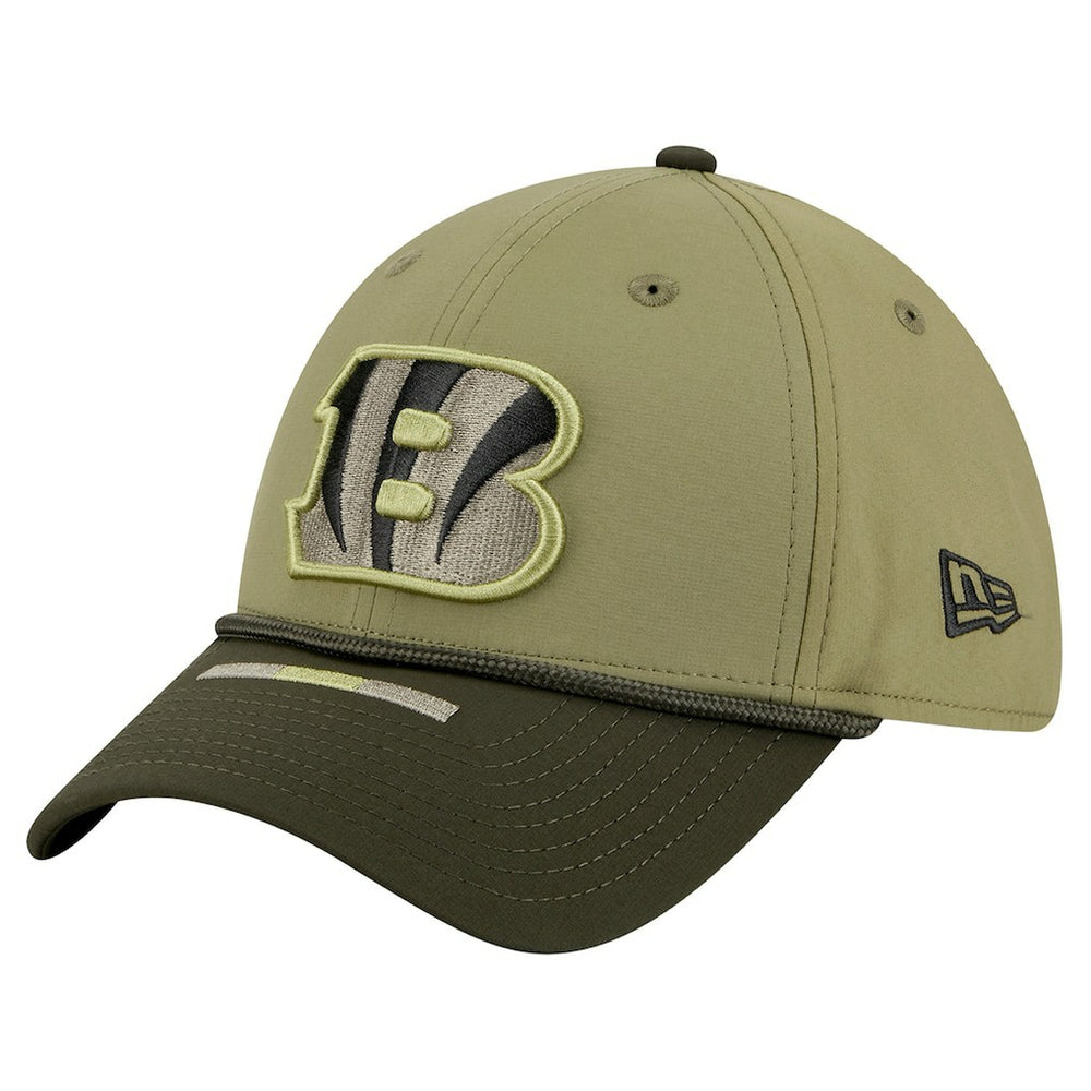 Cincinnati Bengals New Era 2025 Salute to Service 39THIRTY Flex Hat Green