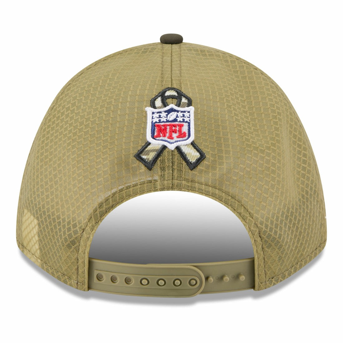 New York Jets New Era 2025 Salute to Service 9FORTY A-Frame M-Crown Adjustable Hat Green