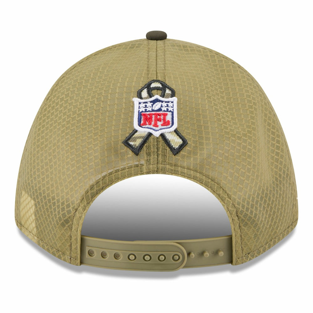 New York Jets New Era 2025 Salute to Service 9FORTY A-Frame M-Crown Adjustable Hat Green