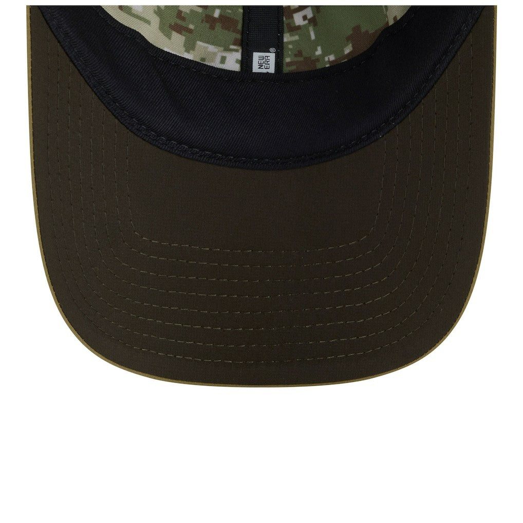 Miami Dolphins New Era Women's 2025 Salute to Service Pony Tail Adjustable Hat Green