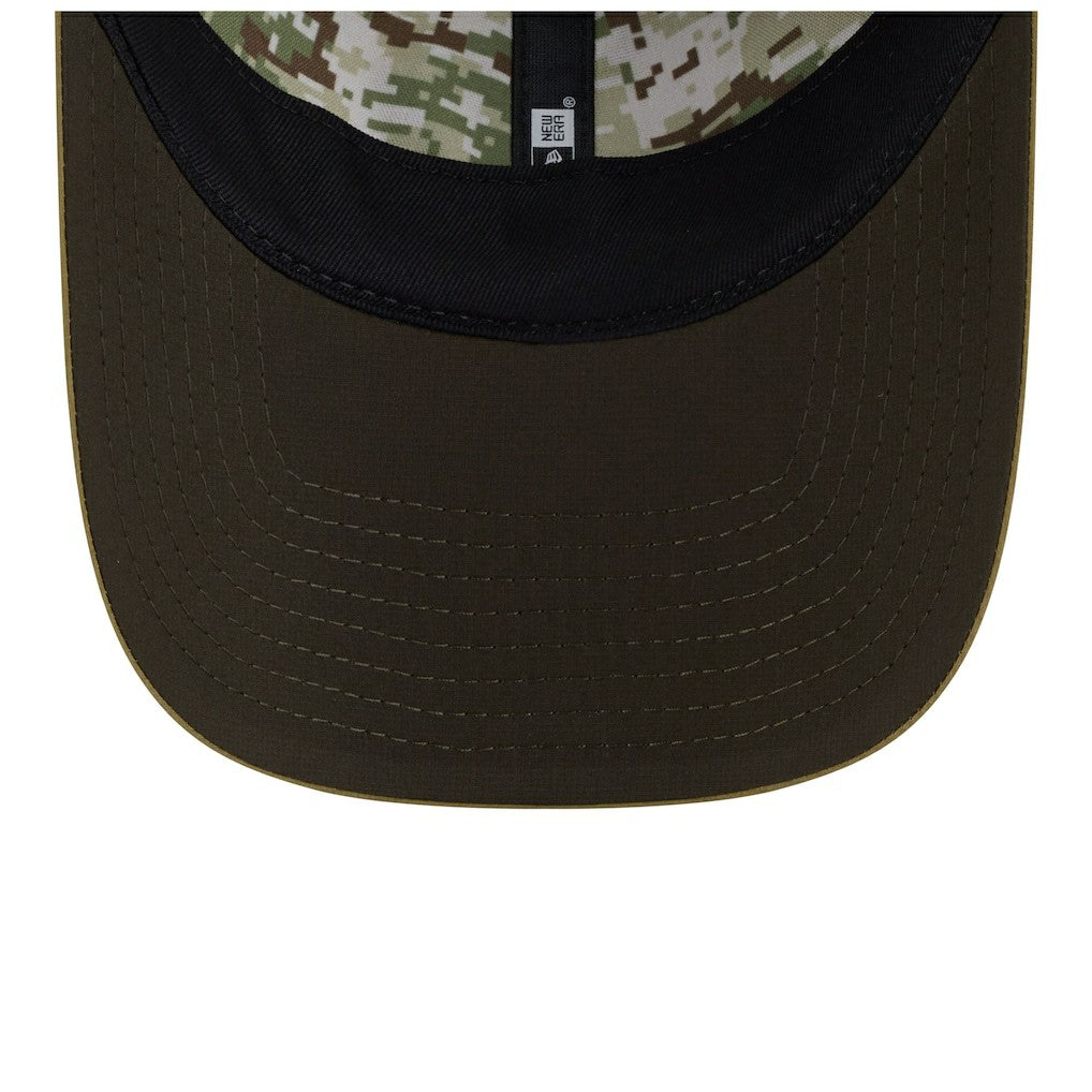 Minnesota Vikings New Era Women's 2025 Salute to Service Pony Tail Adjustable Hat Green