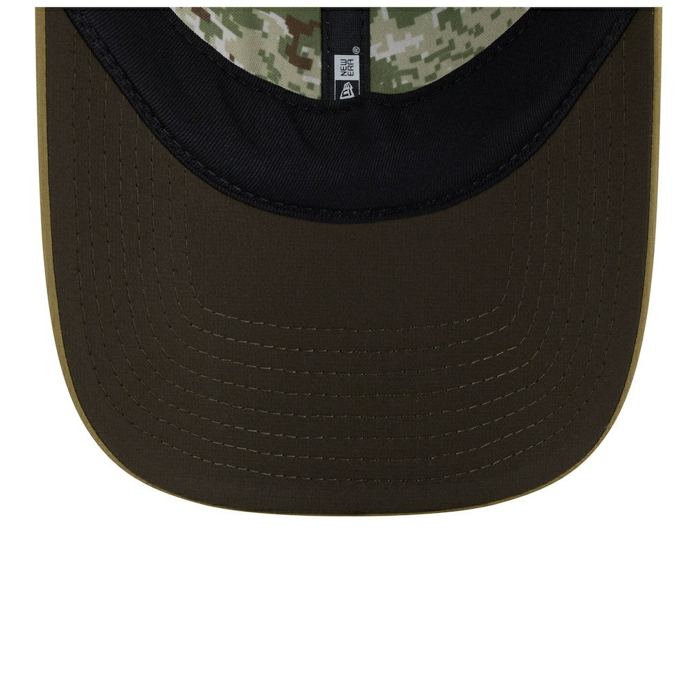 Las Vegas Raiders New Era Women's 2025 Salute to Service Pony Tail Adjustable Hat Green