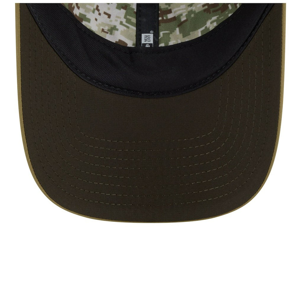 Detroit Lions New Era Women's 2025 Salute to Service Pony Tail Adjustable Hat Green