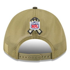 Miami Dolphins New Era Youth 2025 Salute to Service 9FORTY A-Frame Adjustable Hat Green/Dark Green