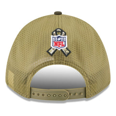 New York Giants New Era Youth 2025 Salute to Service 9FORTY A-Frame Adjustable Hat Green/Dark Green