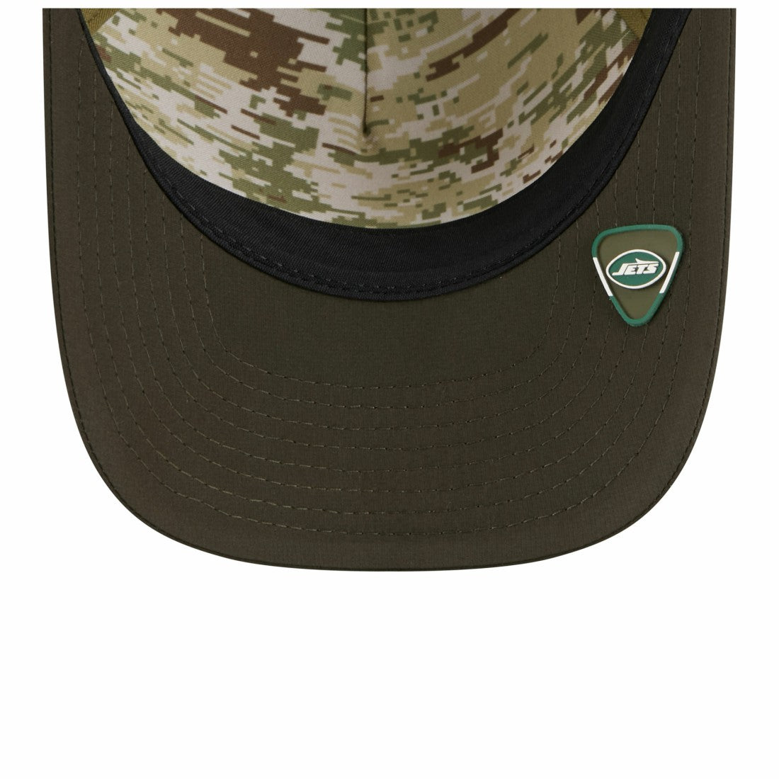 New York Jets New Era Youth 2025 Salute to Service 9FORTY A-Frame Adjustable Hat Green/Dark Green