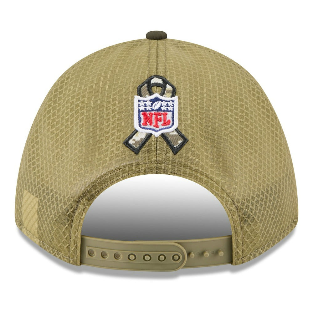 Cincinnati Bengals New Era Youth 2025 Salute to Service 9FORTY A-Frame Adjustable Hat Green/Dark Green
