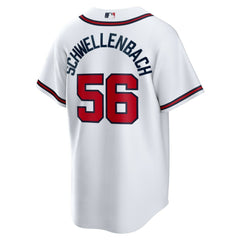 Spencer Schwellenbach Atlanta Braves Nike Home Replica Jersey - White - Nike Sale
