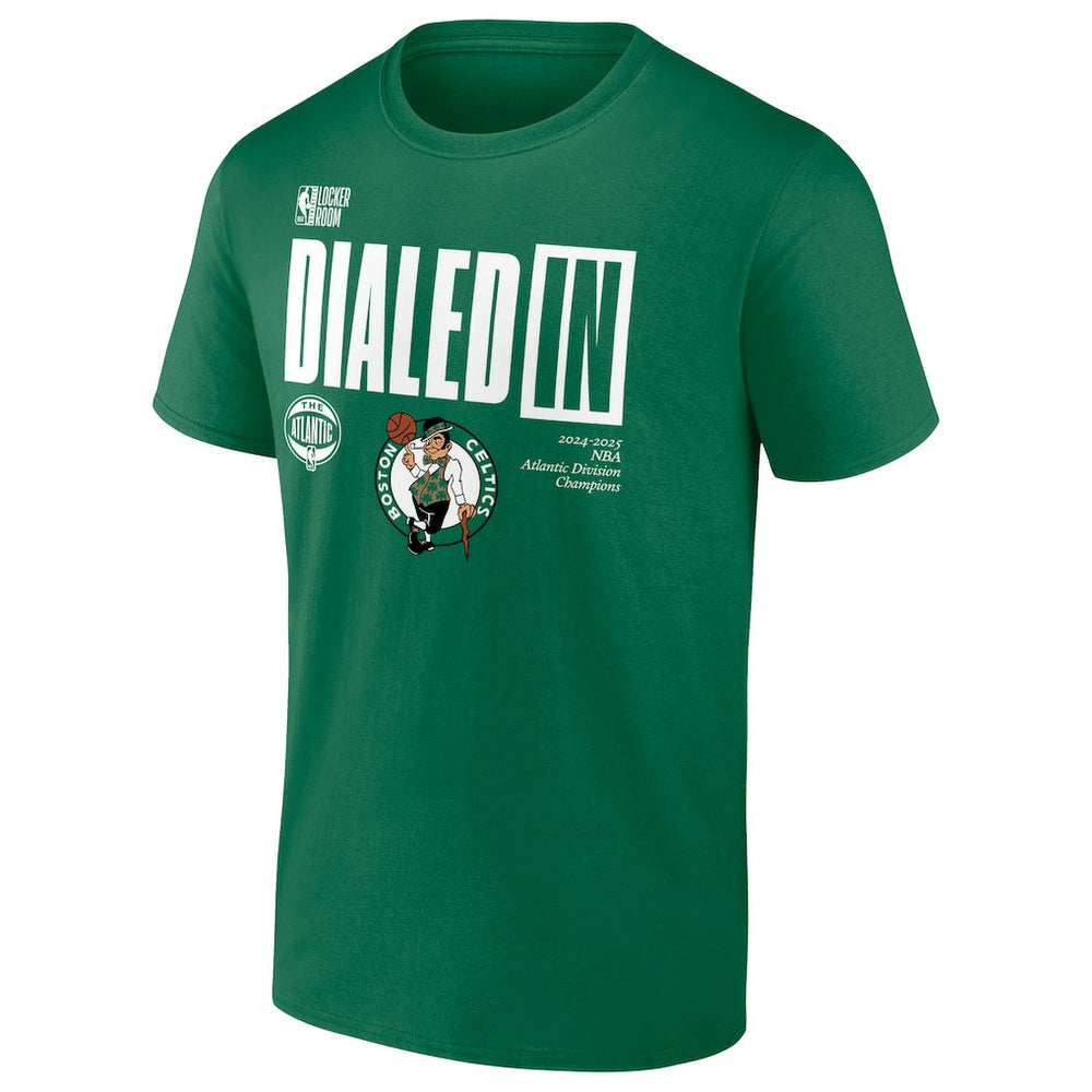 Boston Celtics 2025 Atlantic Division Champions Locker Room T-Shirt Kelly Green | Fanatics online