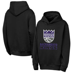Sacramento Kings Outerstuff Youth Back To The Basics Hoodie Black