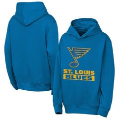 St. Louis Blues Outerstuff Youth Back to Basics Hoodie - Blue - NHL 202900626