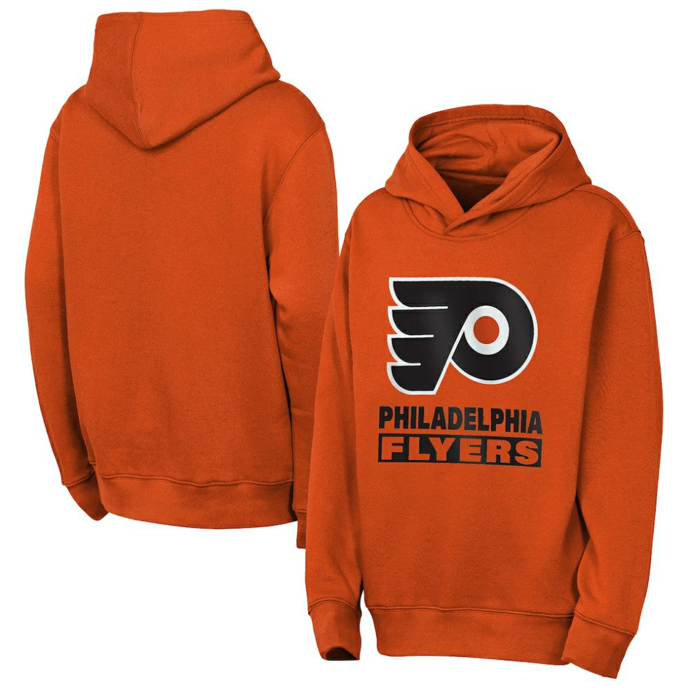 Philadelphia Flyers Outerstuff Youth Back to Basics Hoodie - Classic Orange - NHL 202900629