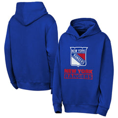 New York Rangers Outerstuff Youth Back to Basics Hoodie - Blue - NHL 202900631
