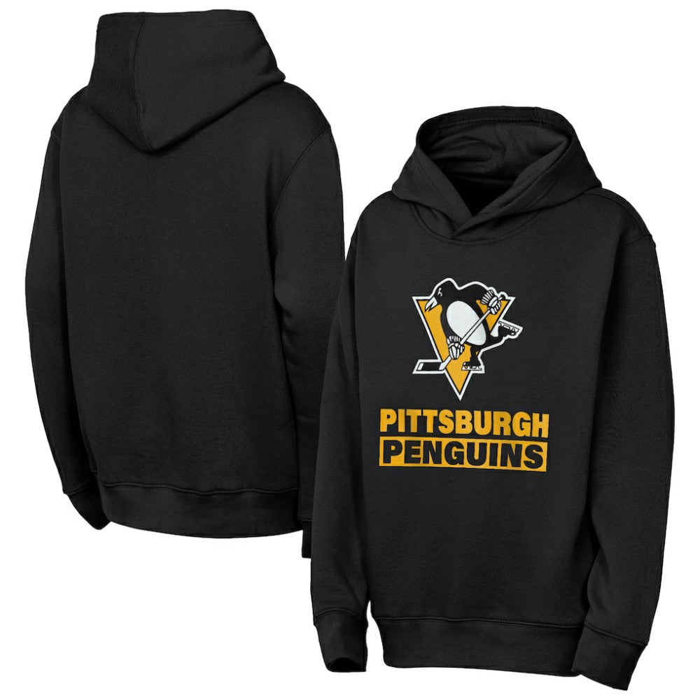 Pittsburgh Penguins Outerstuff Youth Back to Basics Hoodie - Black - NHL 202900637