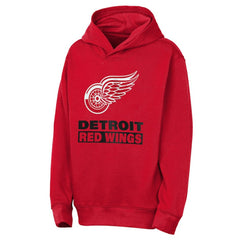 Detroit Red Wings Outerstuff Youth Back to Basics Hoodie - Red - NHL 202900642