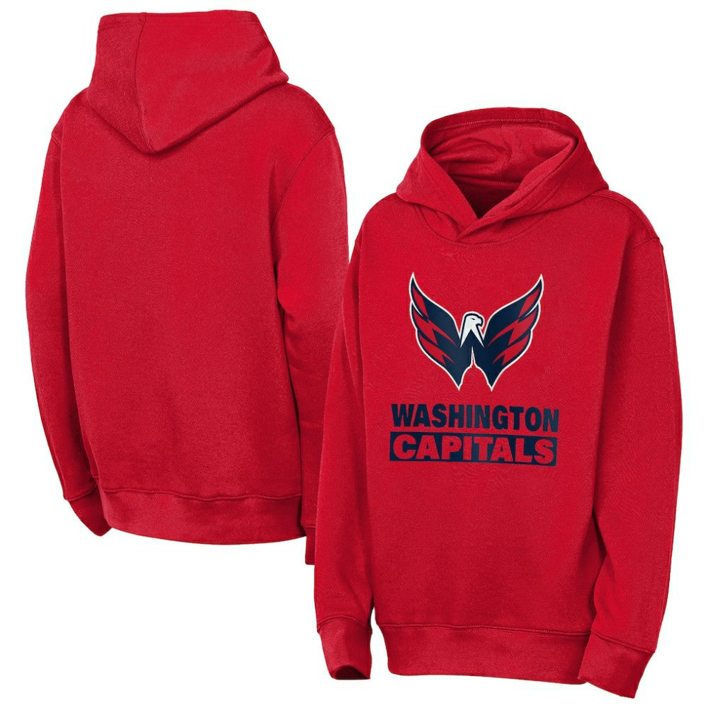 Washington Capitals Outerstuff Youth Back to Basics Hoodie - Red - NHL 202900651