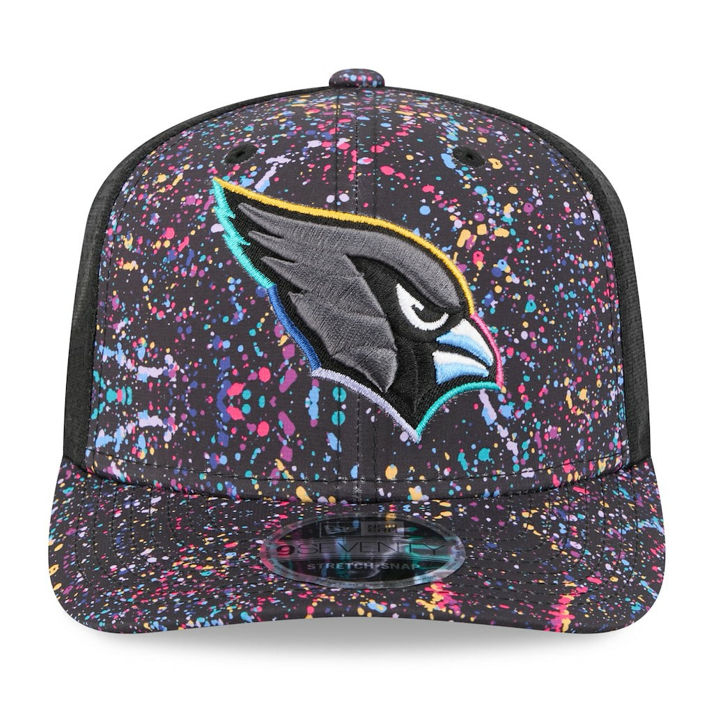 Arizona Cardinals New Era 2025 NFL Crucial Catch 9SEVENTY Adjustable Hat Black