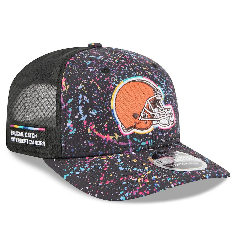 Cleveland Browns New Era 2025 NFL Crucial Catch 9SEVENTY Adjustable Hat Black