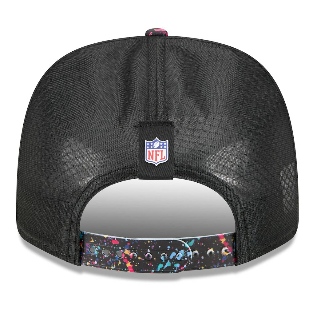 Miami Dolphins New Era 2025 NFL Crucial Catch 9SEVENTY Adjustable Hat Black
