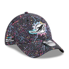 Miami Dolphins New Era 2025 NFL Crucial Catch 39THIRTY Flex Hat Black