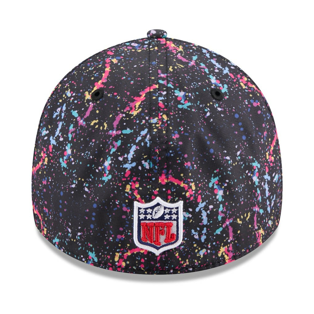 Miami Dolphins New Era 2025 NFL Crucial Catch 39THIRTY Flex Hat Black
